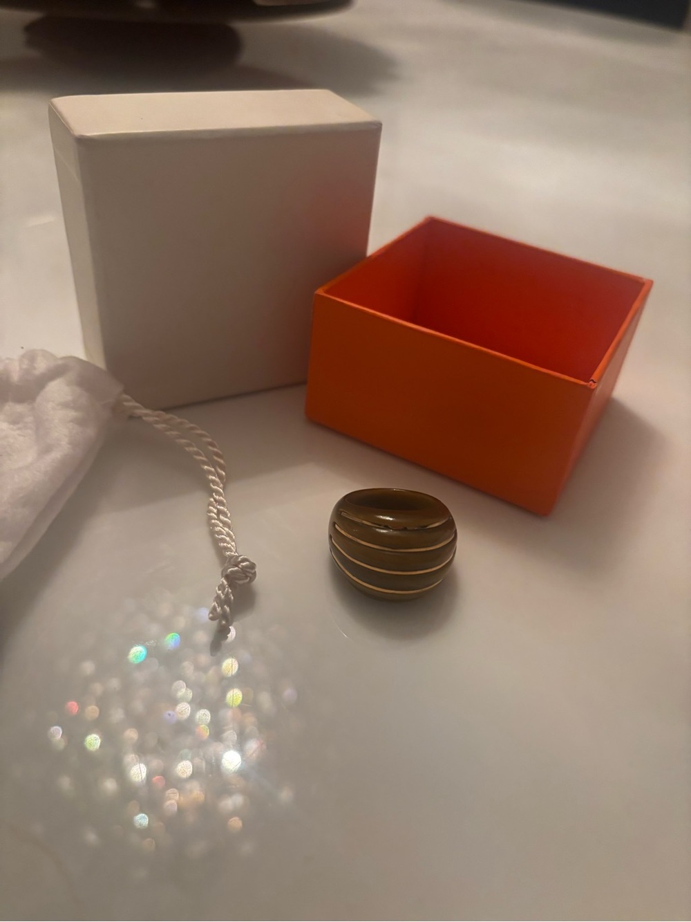 Gold-Tone Striped Dome Fashion Ring - Women Jewelry